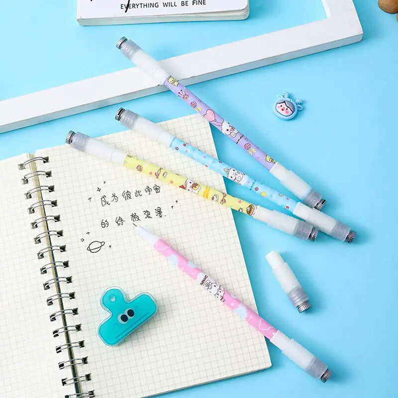 Cute Cartoon Luminous Rotating Gel Pen
